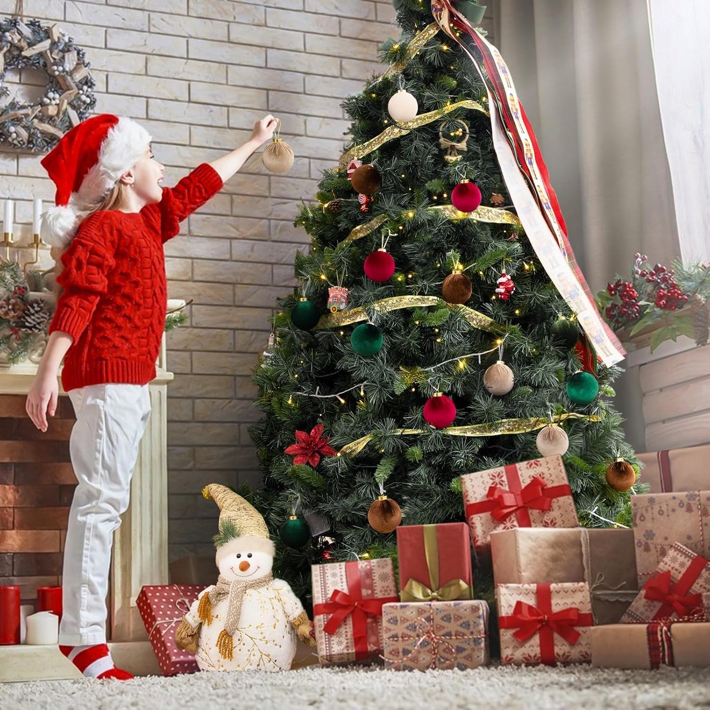 🎄Juletrepynt Fløyelsball🎁