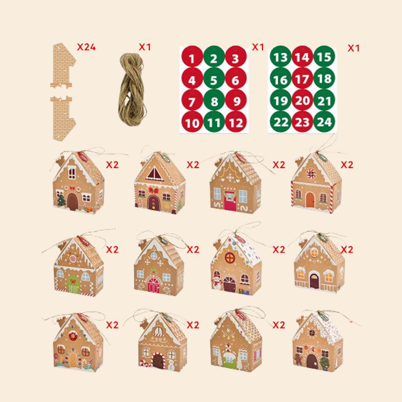 🎄 Countdown Cottage — Gjør-det-selv julekalenderbokser 🏠
