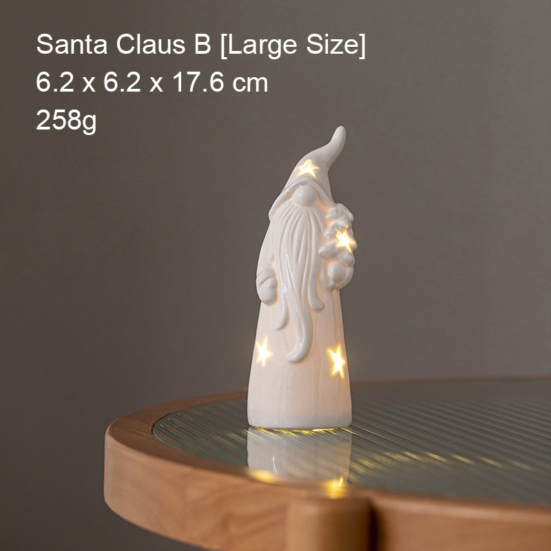 Led-Lyskaster Til Skrivebordet I Keramisk Ornament