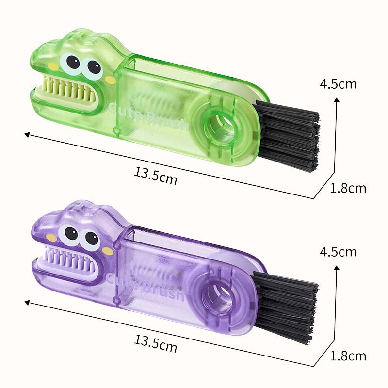 🐊 Krokodille multifunksjonell rengjøringsbørste - 3 børstehoder for alle kopptyper