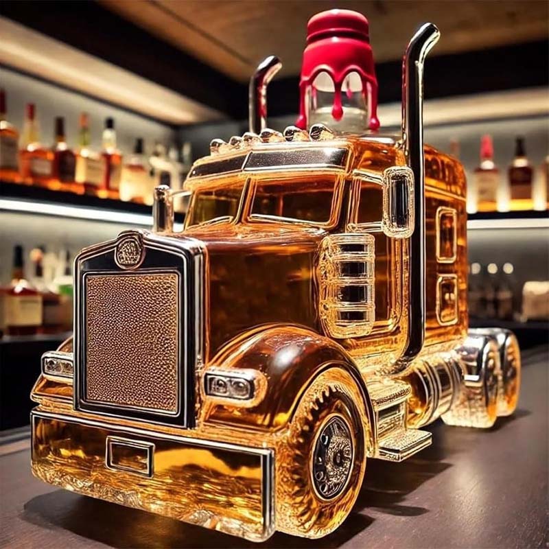🚚Morsom lastebil whiskyflaske🥃