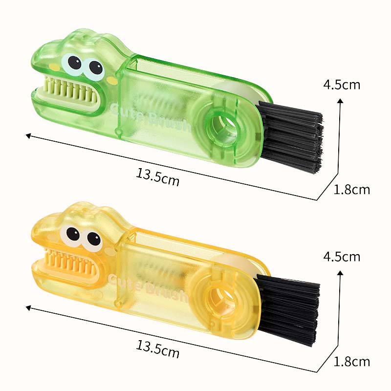 🐊 Krokodille multifunksjonell rengjøringsbørste - 3 børstehoder for alle kopptyper