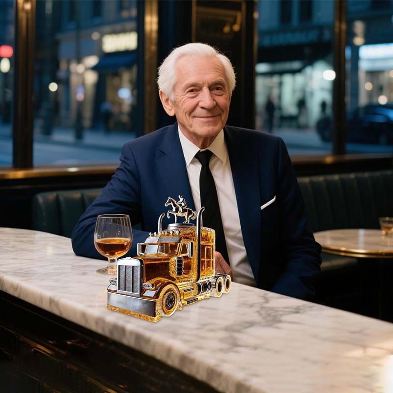 🚚Morsom lastebil whiskyflaske🥃