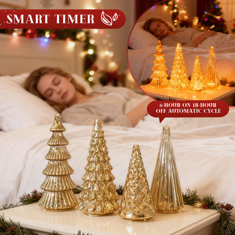 ✨ Skimrende jul - Lysende juletre i kvikksølvglass ✨