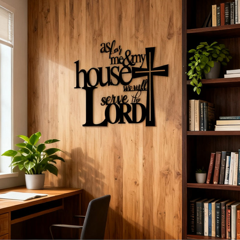 Svart metallhåndverk Veggdekorasjon