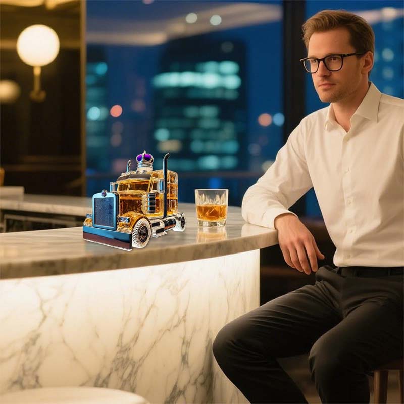 🚚Morsom lastebil whiskyflaske🥃