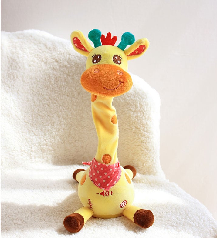 🎉 Bestselgende musikalsk giraffleke – synger, danser og gjentar det du sier! 🦒🎵🗣️