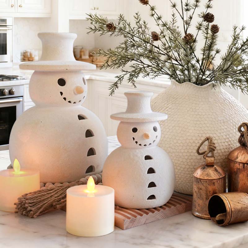 ☃️✨Terrakotta Snømann