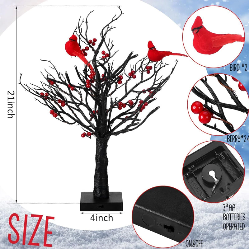 🌲Little Red Bird Tree Light