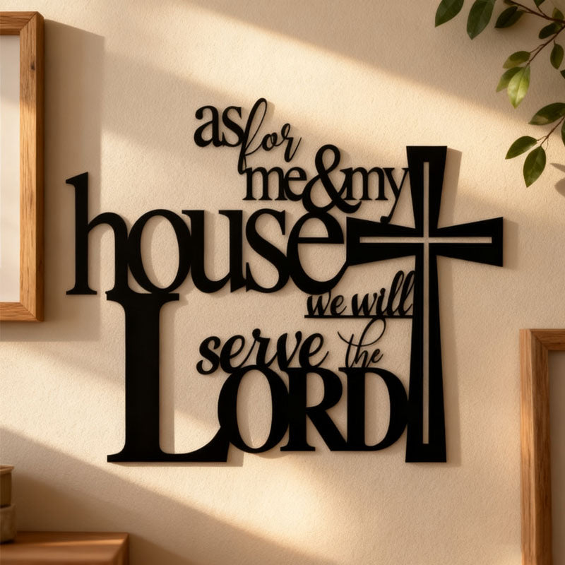 Svart metallhåndverk Veggdekorasjon