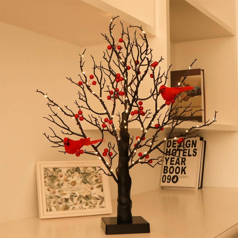 🌲Little Red Bird Tree Light