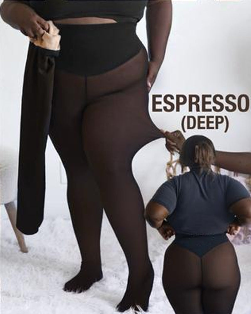 ⚡50 000+ SOLGT!❄️Formforsterkende fleeceleggings med én søm✨✨Hold deg varm. Se flott ut. 💕