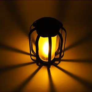 🔥Oppgradert flimrende flamme sollykt utendørs vanntett ly