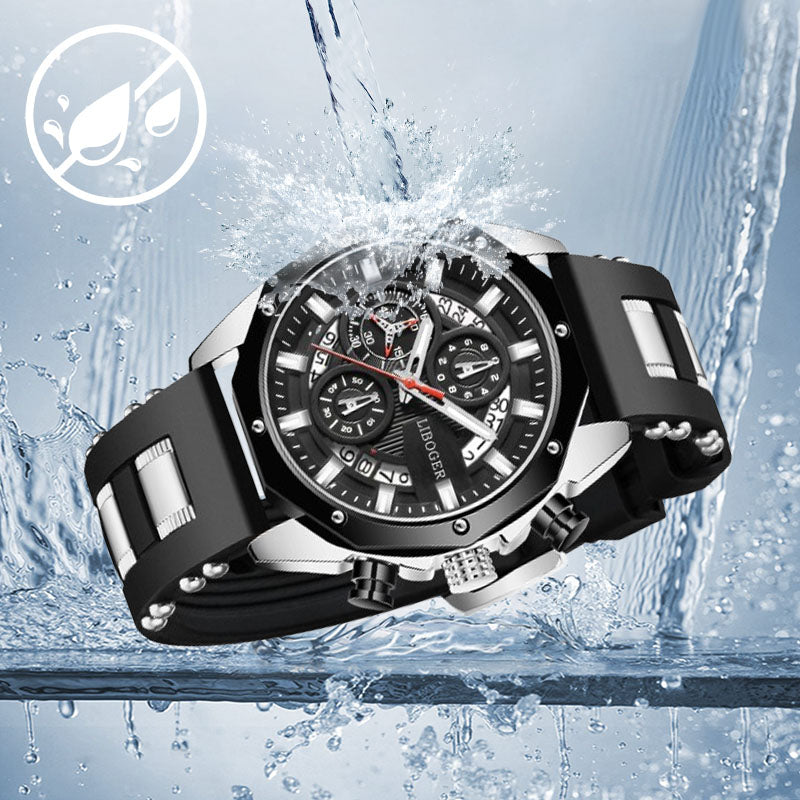 🔥Hot Sale🔥Large Dial Calendar Quartz Business Watch